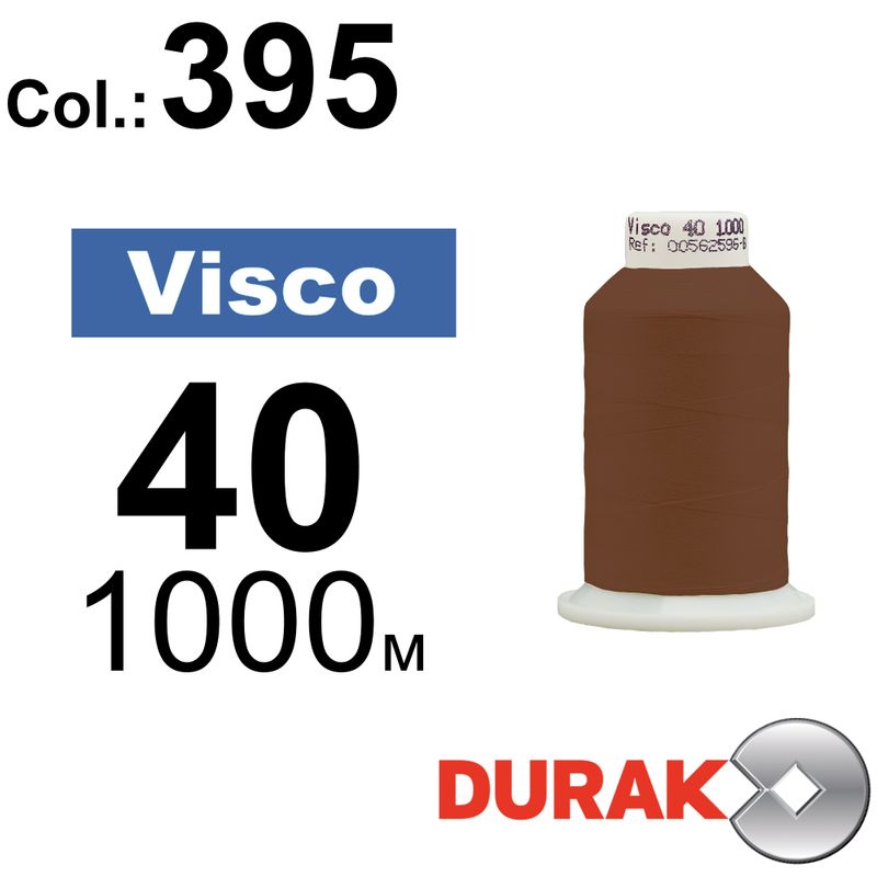 Нитки для машинной вышивки, Visco, вискоза, N40 (120D/2), длина 1000 м., цвет (0395) к16