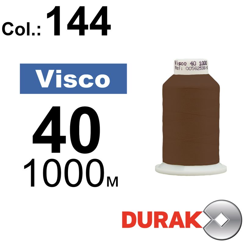 Нитки для машинной вышивки, Visco, вискоза, N40 (120D/2), длина 1000 м., цвет (0144) к16