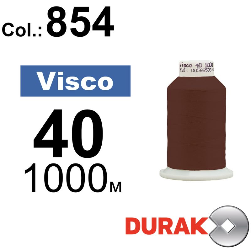 Нитки для машинной вышивки, Visco, вискоза, N40 (120D/2), длина 1000 м., цвет (0854) к16