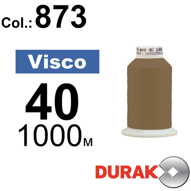 Нитки для машинной вышивки, Visco, вискоза, N40 (120D/2), длина 1000 м., цвет (0873) к17