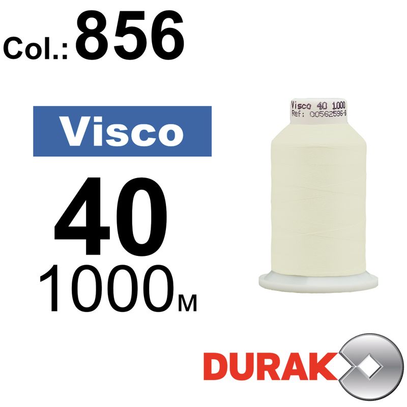 Нитки для машинной вышивки, Visco, вискоза, N40 (120D/2), длина 1000 м., цвет (0856) к18