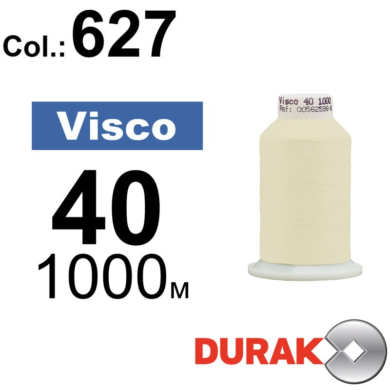 Нитки для машинной вышивки, Visco, вискоза, N40 (120D/2), длина 1000 м., цвет (0627) к18