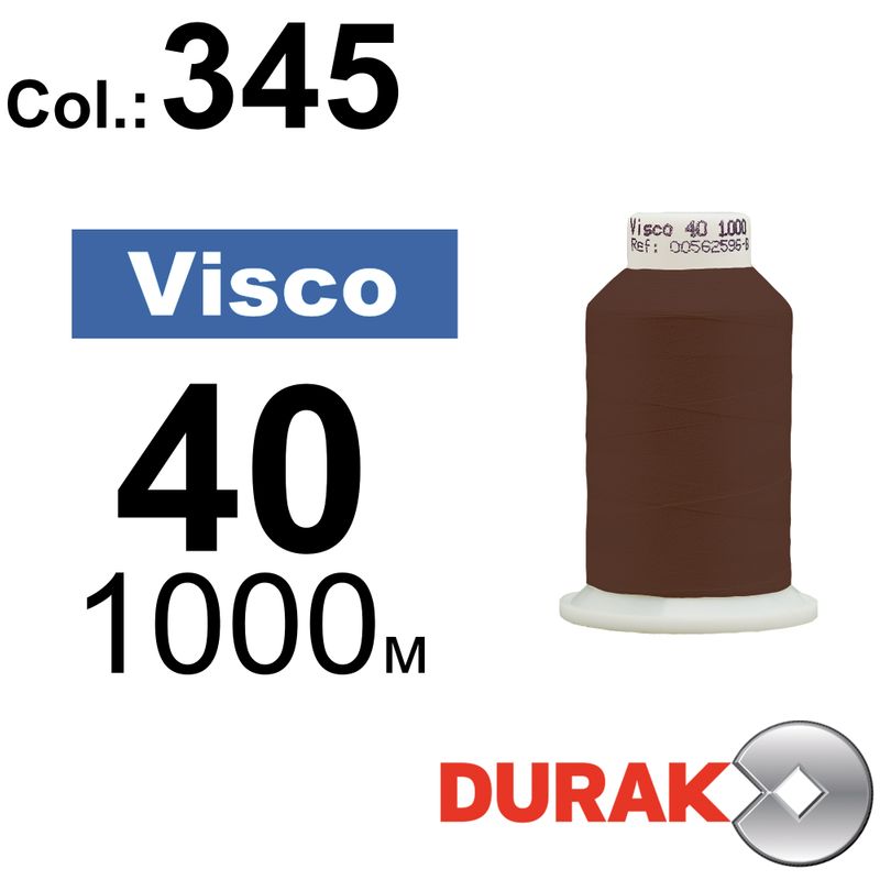 Нитки для машинной вышивки, Visco, вискоза, N40 (120D/2), длина 1000 м., цвет (0345) к18