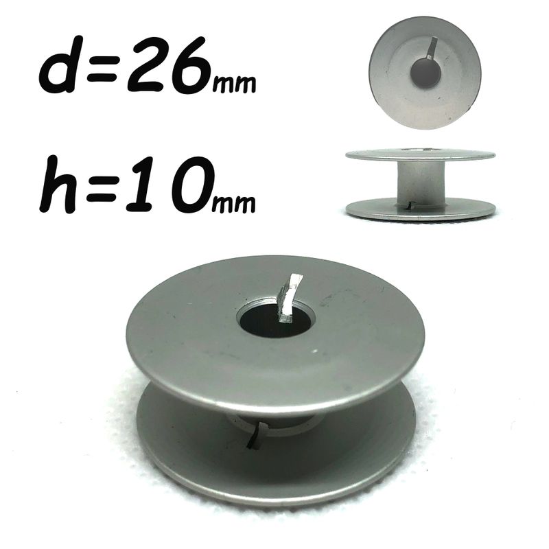 Катушка для ПМ, Д = 25, 5мм, В = 11мм, 239729S (G302 SIR), облегченная, не перфо + П, CH