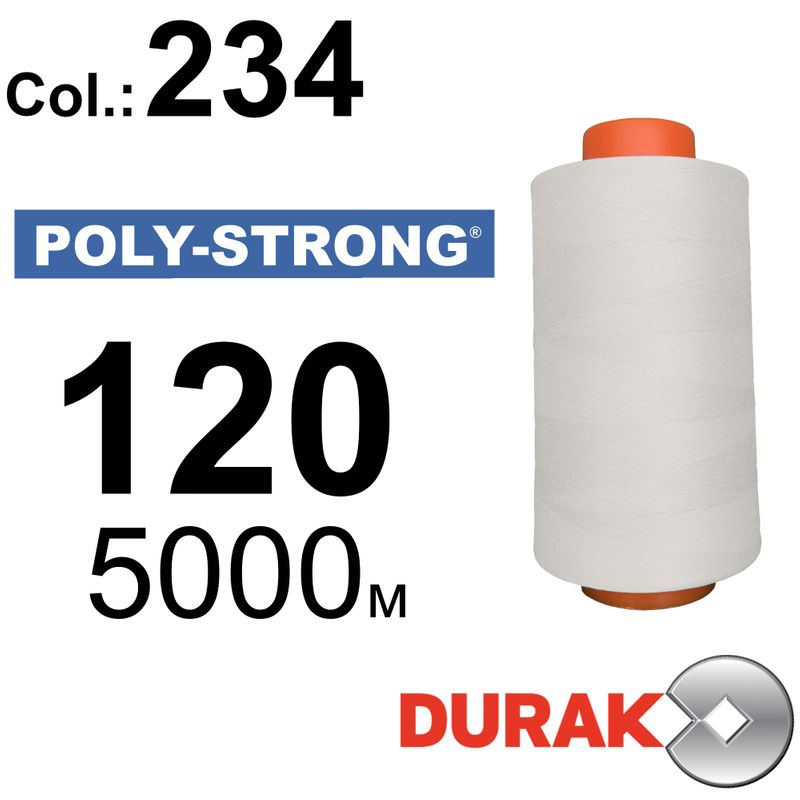 Нитки армированные, Poly-Strong PP, полиэстер, N120 (24tex), длина 5000 м., цвет 47(234)97 - к10