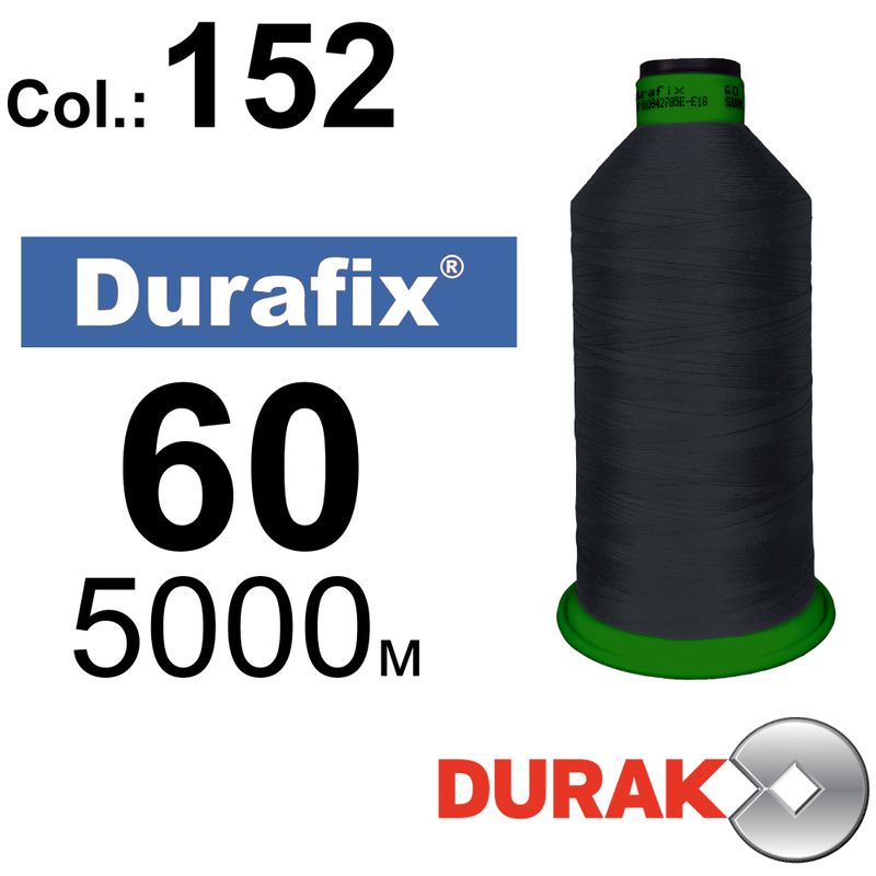 Нитки сверхпрочные, Durafix, полиэстер, N60 (45tex), длина 5000 м., цвет 04(152)-117 колонка 12
