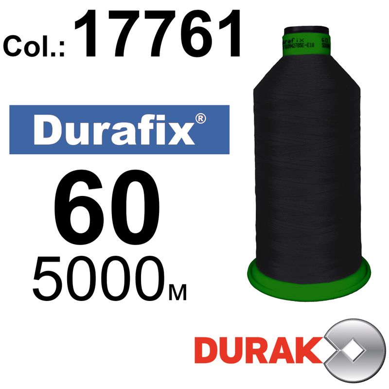 Нитки сверхпрочные, Durafix, полиэстер, N60 (45tex), длина 5000 м., цвет 25(17761)-72 колонка 12