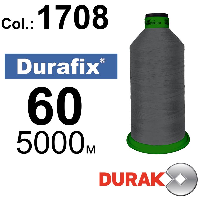 Нитки сверхпрочные, Durafix, полиэстер, N60 (45tex), длина 5000 м., цвет 28(1708)-108 колонка 11