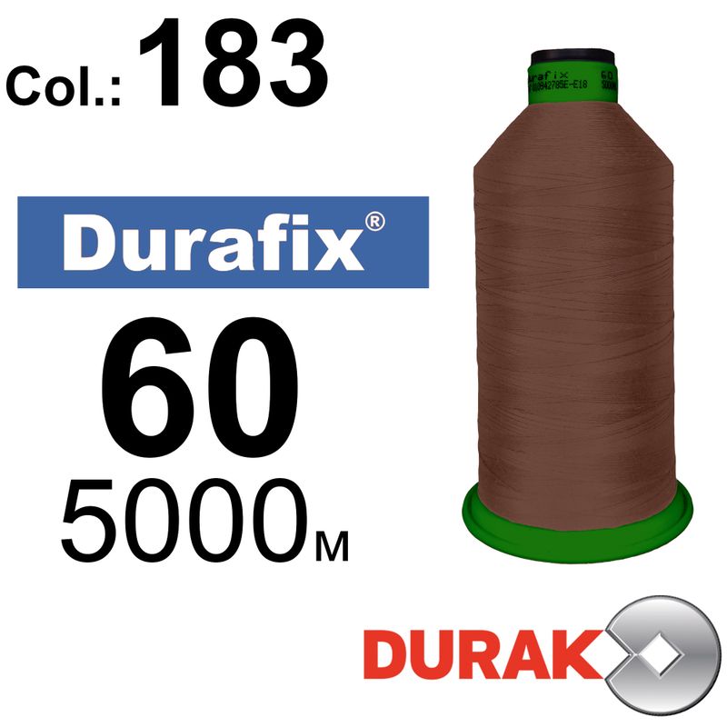 Нитки сверхпрочные, Durafix, полиэстер, N60 (45tex), длина 5000 м., цвет 34(183)-230 колонка 2