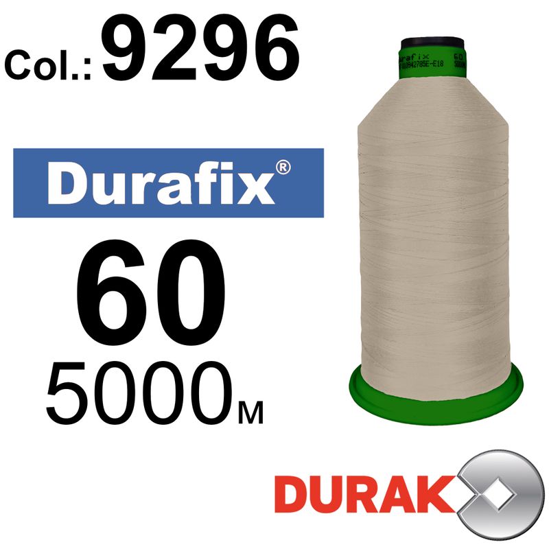 Нитки сверхпрочные, Durafix, полиэстер, N60 (45tex), длина 5000 м., цвет 39(9296)-98 колонка 10
