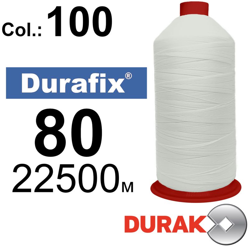 Нитки сверхпрочные, Durafix, полиэстер, N80 (35tex), длина 22500м., цвет (100)-566, к-1