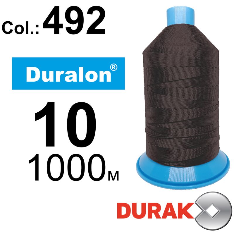 Нитки сверхпрочные, Duralon, нейлон 6. 6, N10 (300tex), длина 1000м., цвет (492)-45, к-11