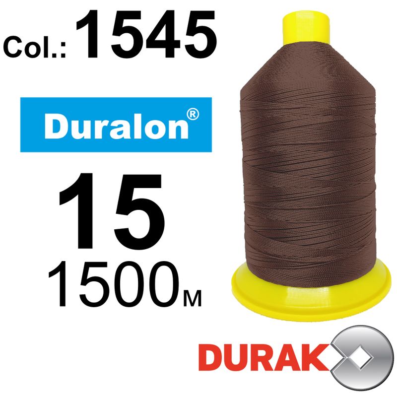 Нитки сверхпрочные, Duralon, нейлон 6. 6, N15 (200tex), длина 1500м., цвет (1545)-17, к-2