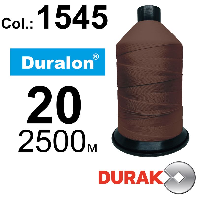 Нитки сверхпрочные, Duralon, нейлон 6. 6, N20 (150tex), длина 2500м., цвет (1545)-17, к-2