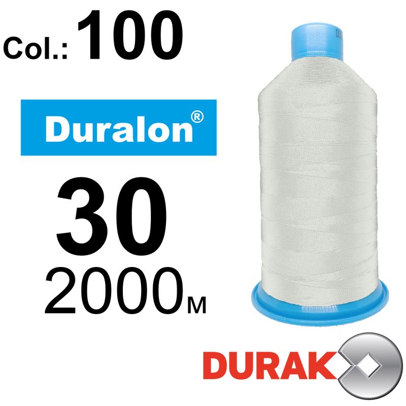 Нитки сверхпрочные, Duralon, нейлон 6. 6, N30 (105tex), длина 2000м., цвет (100)-566, к-1