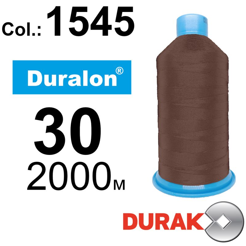 Нитки сверхпрочные, Duralon, нейлон 6. 6, N30 (105tex), длина 2000м., цвет (1545)-17, к-2