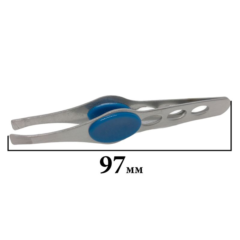 Пинцет косметический, прямой, 97мм, вес - 13г