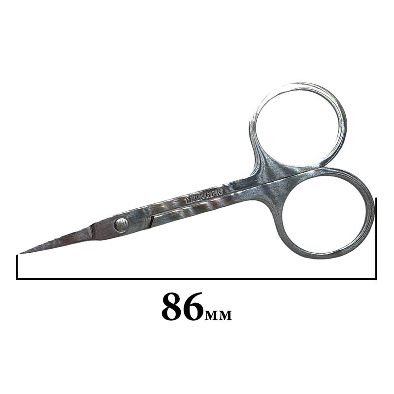 Ножницы для подрезки вышивки, 86мм, изогнутые, вес - 8г