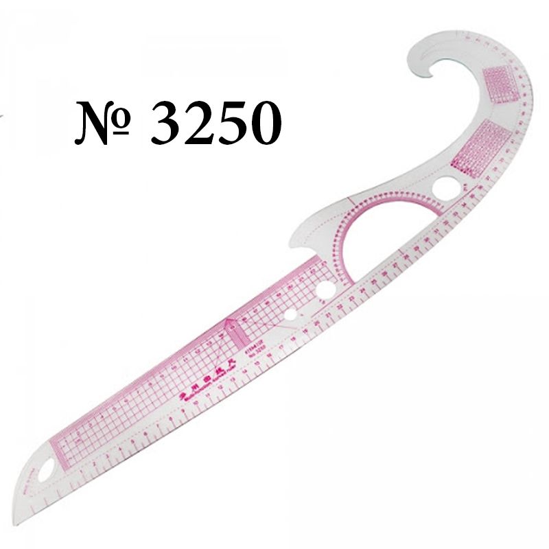 Линейка-лекало портняжное изогнутое 56см, 3250