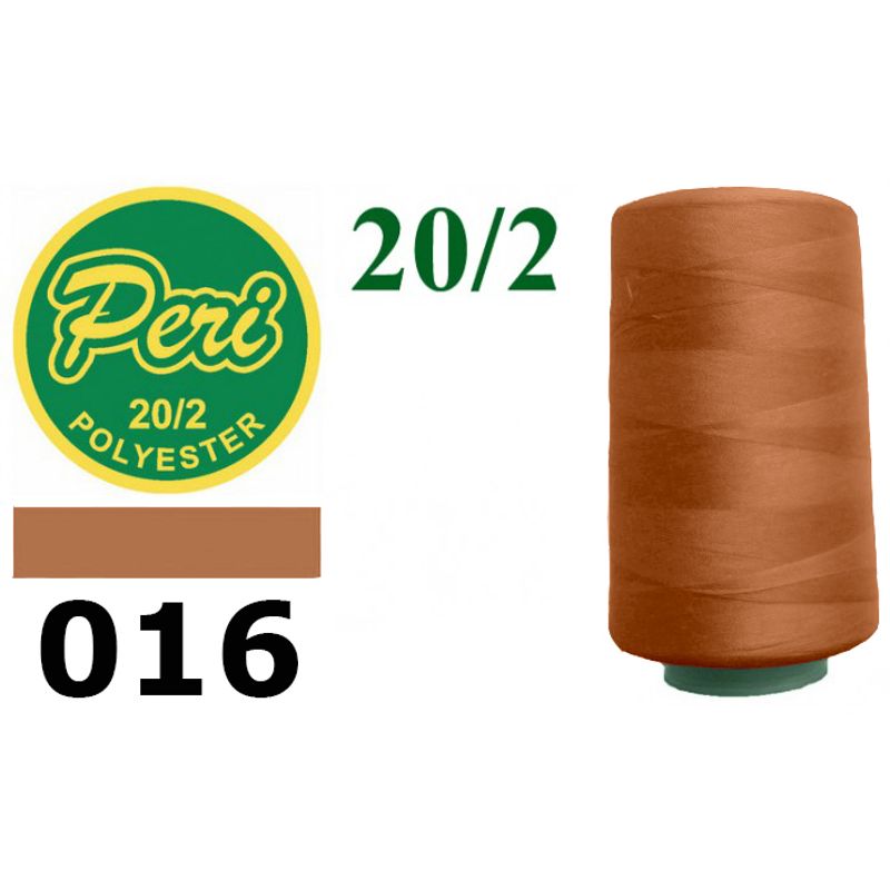 Нитки для шитья 100% полиэстер, 20/2, (0016), 3500 ярдов