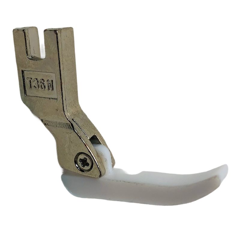 Лапка для промышленных швейных машин, для вшивания молнии фторопластовая односторонняя узкая T36N, CH, права