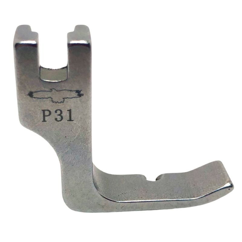 Лапка для промышленных швейных машин, для вшивания молнии односторонняя неподвижная широкая P31 (12435 W) (7мм), GE, права