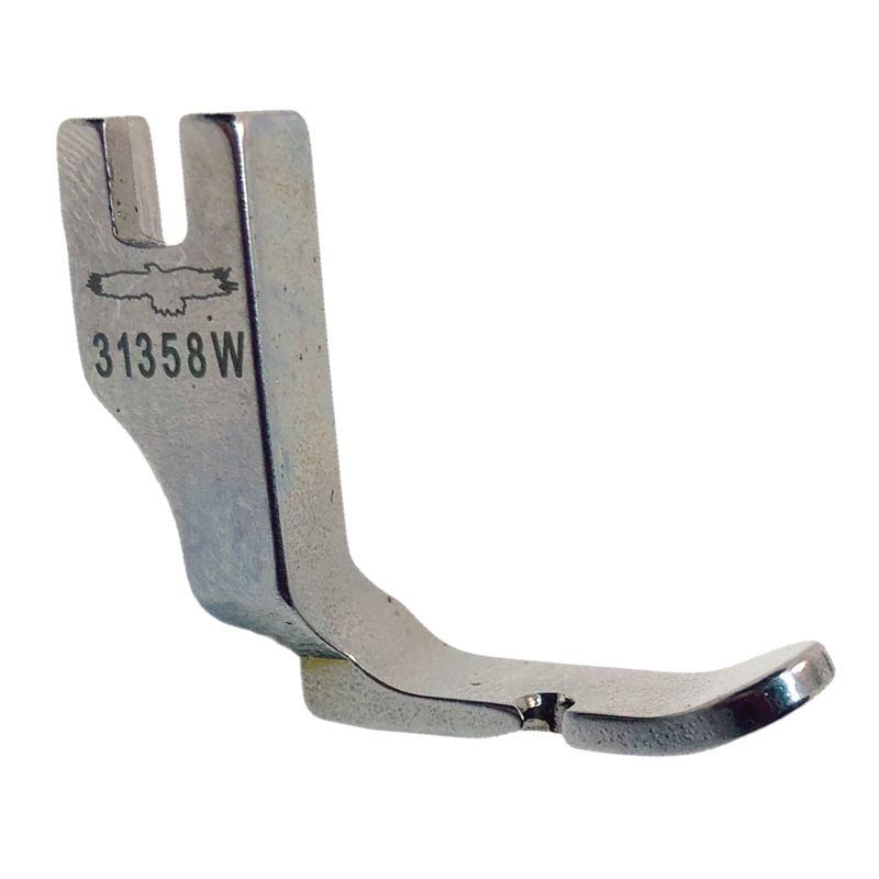 Лапка для промышленных швейных машин, для вшивания молнии односторонняя неподвижная P301 (31358 W) (7мм), GE, левая