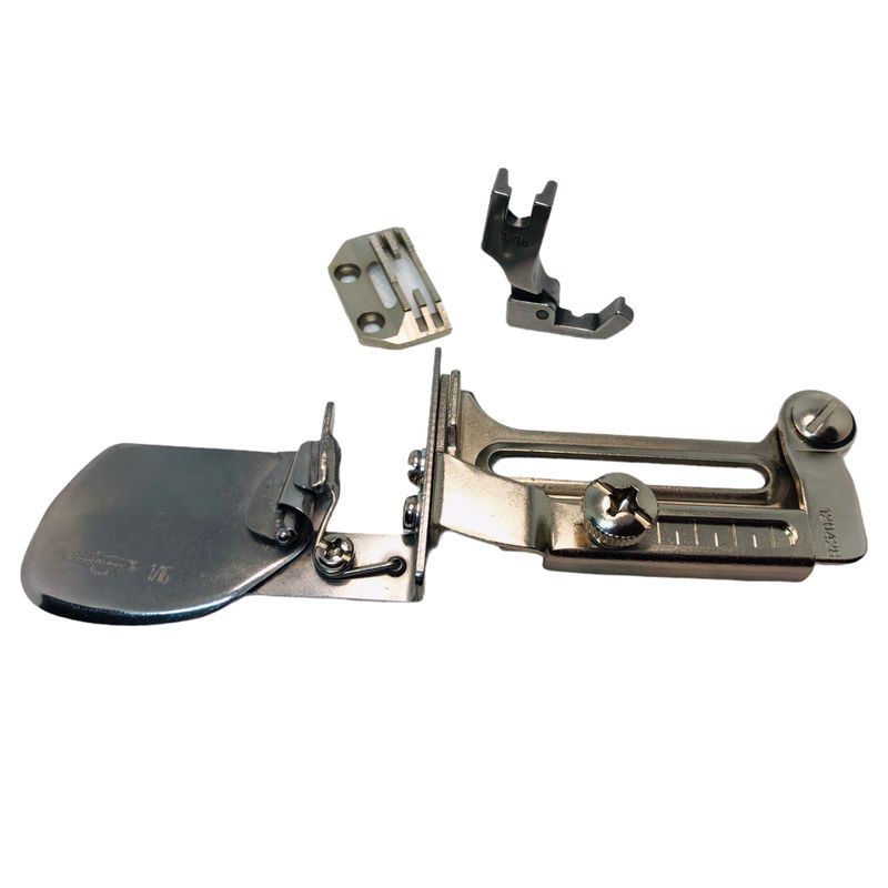 Окантователь для промышленных швейных машин в 2 сборки упругий А70/S70, ширина ленты, 1, 6мм 1/16