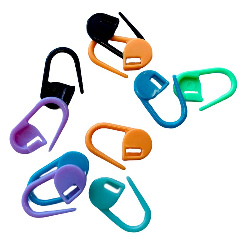 Маркеры-булавки для вязания, пластик, упаковка - 50шт