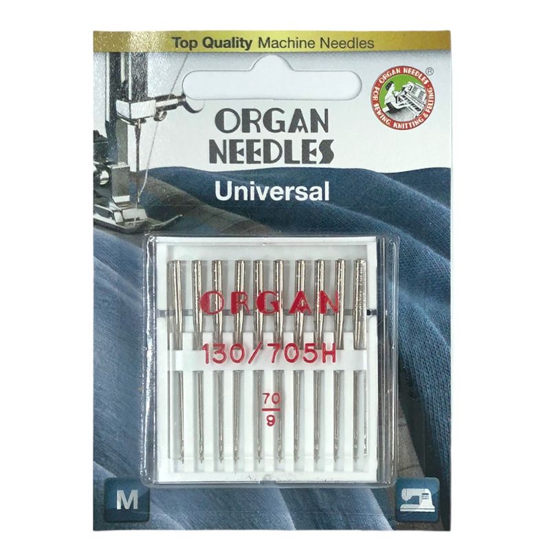 Иглы универсальные № 70/9, OR, (HAx1, 130 / 705H, 15x1), 1уп. = 10шт, блистер