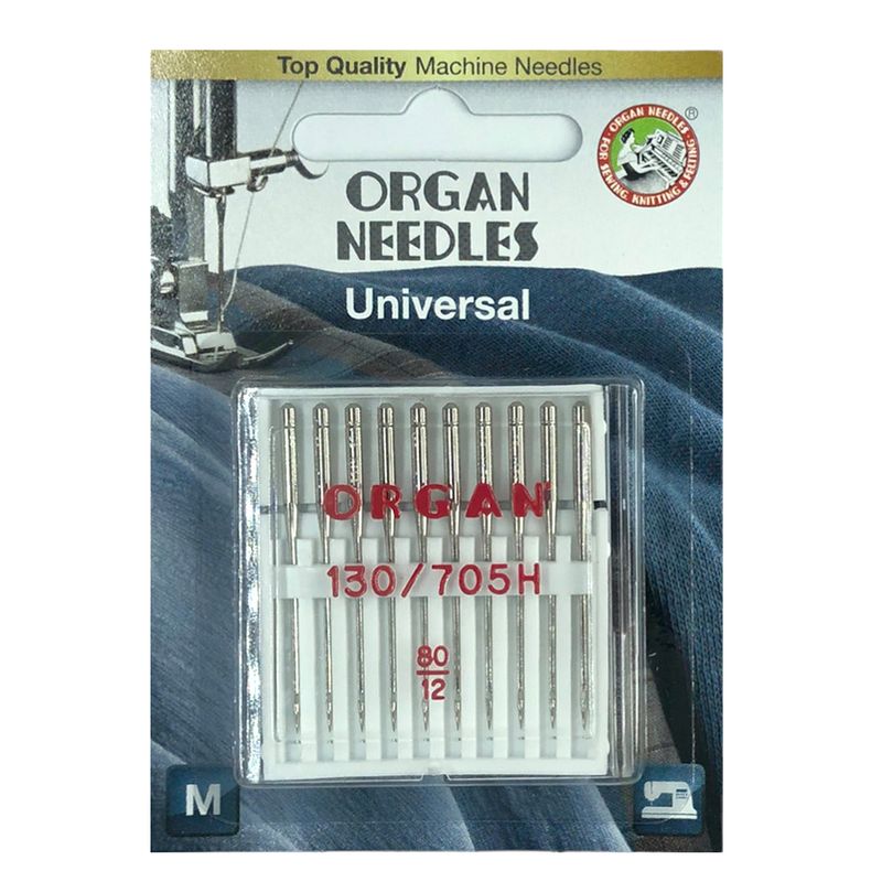 Иглы универсальные № 80/12, OR, (HAx1, 130 / 705H, 15x1), 1уп. = 10шт, блистер