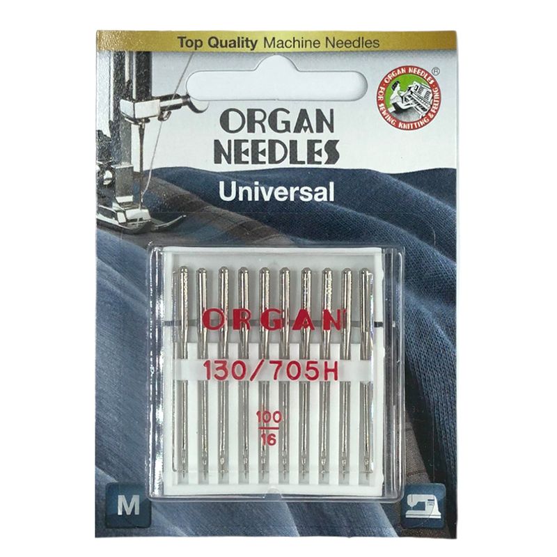 Иглы универсальные №100 / 16, OR, (HAx1, 130 / 705H, 15x1), 1уп. = 10шт, блистер