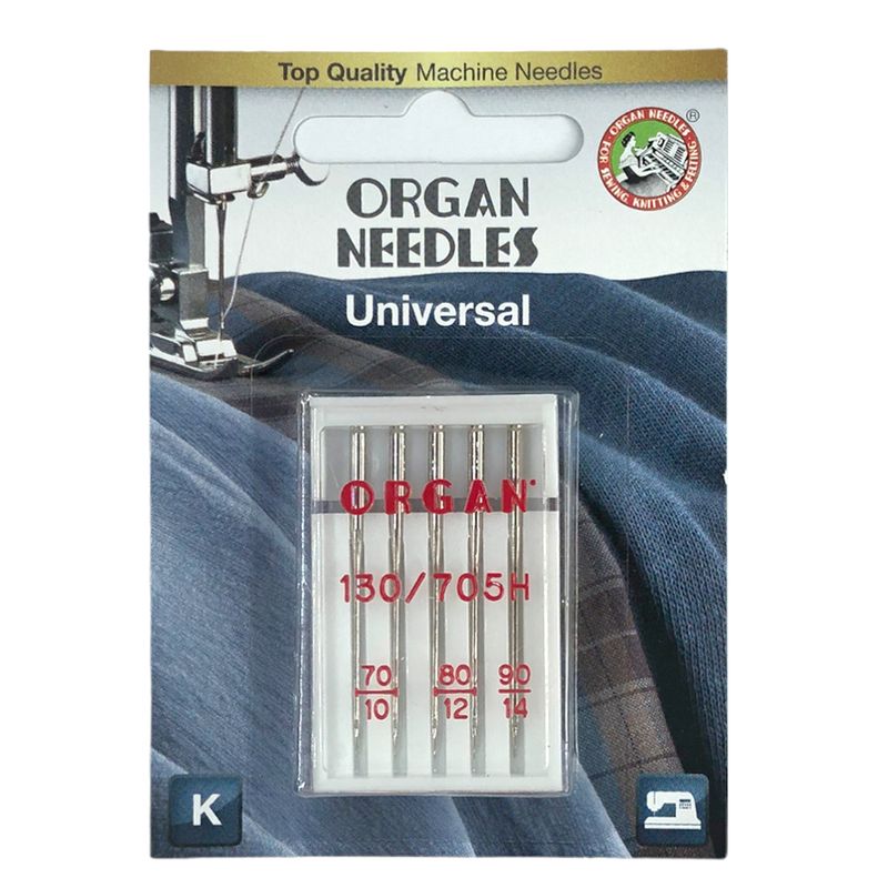 Иглы универсальные №MIX, OR, (15x1H, 130 / 705H): 70/10 (2) 80/12 (2) 90/14 (1), 1уп. = 5шт, блистер