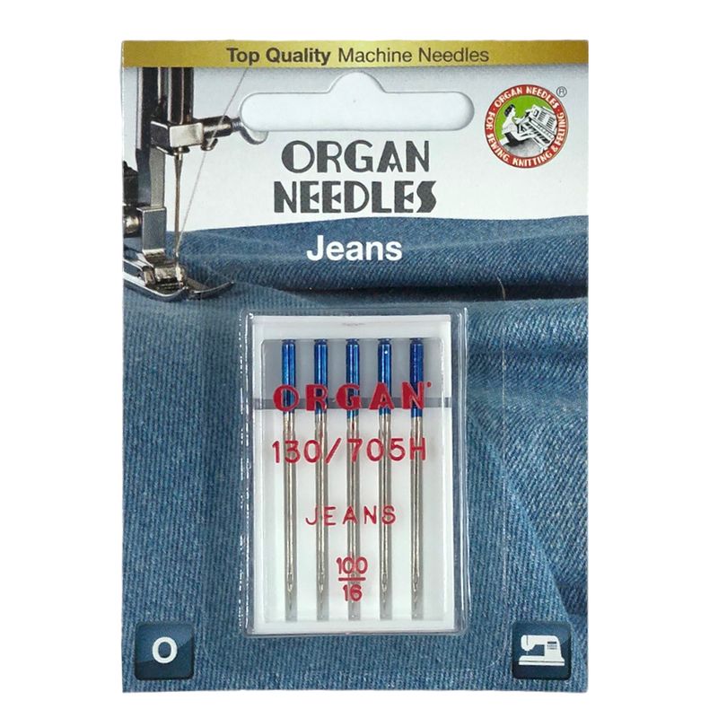 Иглы для джинсу № 100/16, OR, (130 / 705H-J), 1уп. = 5шт, блистер