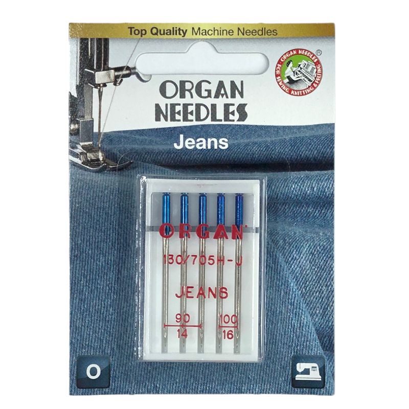 Иглы для джинсу № MIX, SC, (130 / 705H-J): 90/14 (3); 100/16 (2), 1уп. = 5шт, блистер