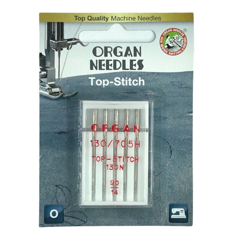 Иглы для декоративных швов № 90/14, OR, (130x705H) -1уп. = 5шт, блистер