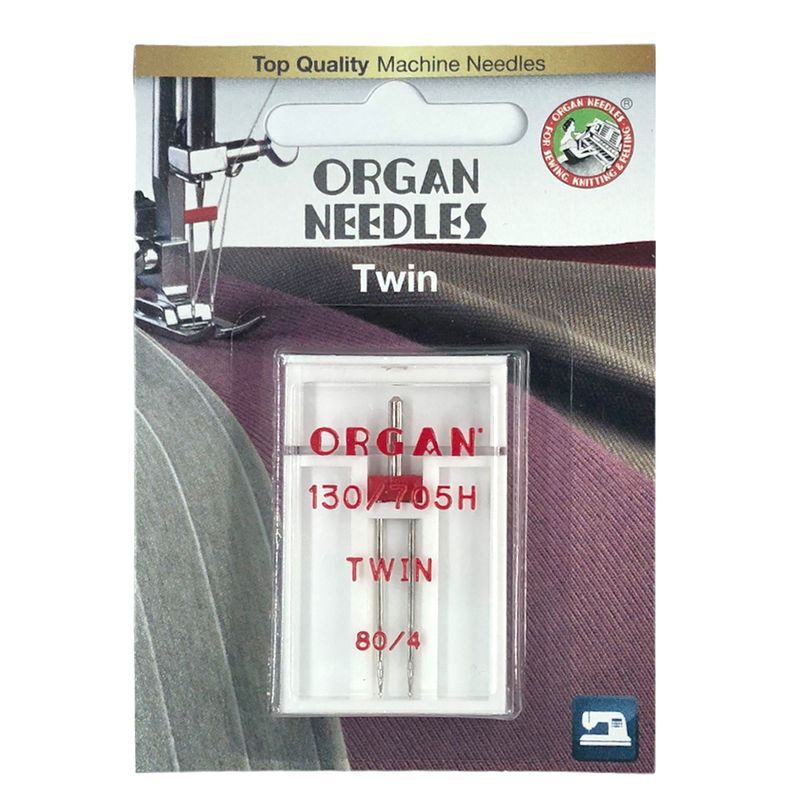 Иглы универсальные двойные №4 0/80, OR, (130 / 705H), 1уп. = 1шт, блистер