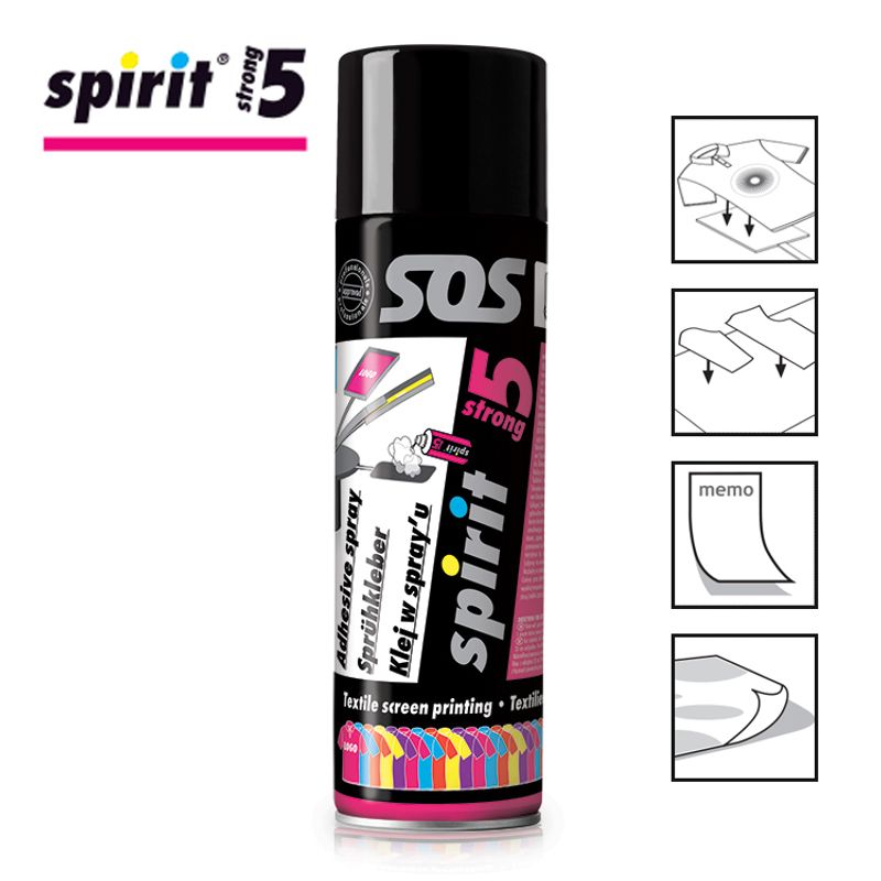 Клей временный SPIRIT 5 STRONG - спрей 500мл