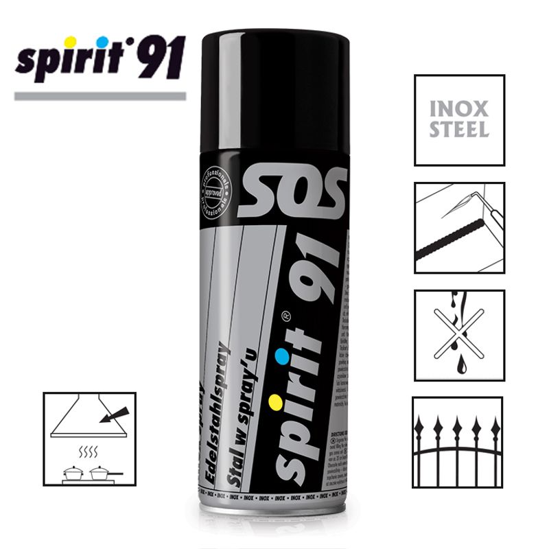 Металлизированный спрей нержавеющая сталь SPIRIT 91 - спрей 400мл