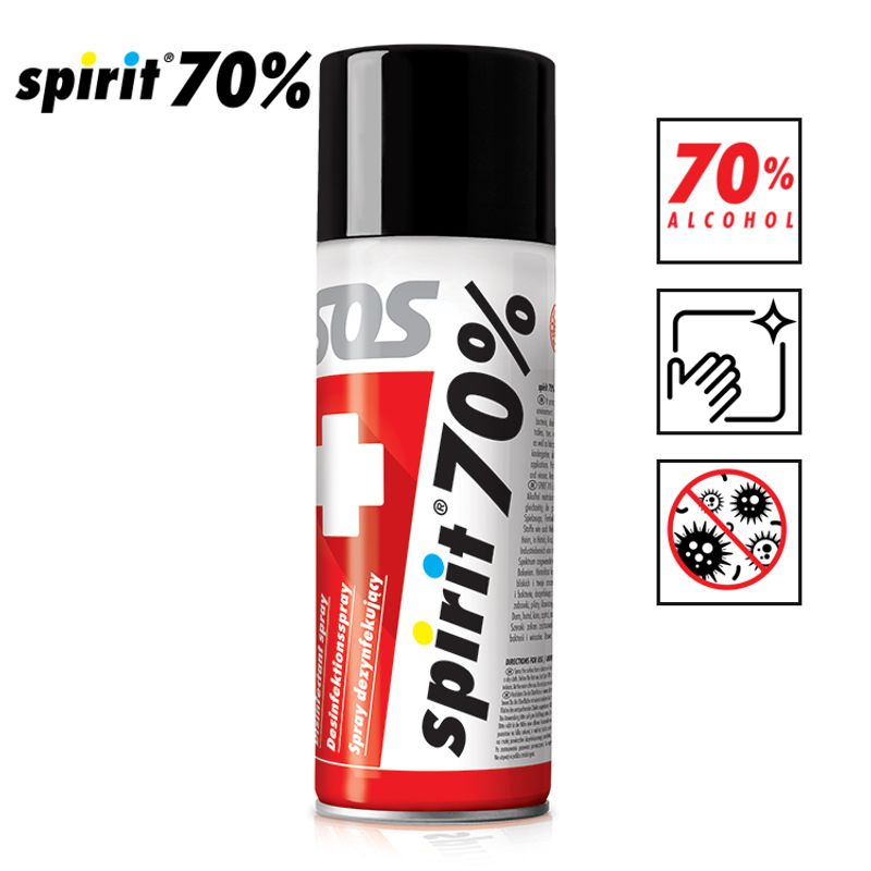 Гигиенический (антисептический) спрей на основе спирта SPIRIT 70% – спрей 400мл