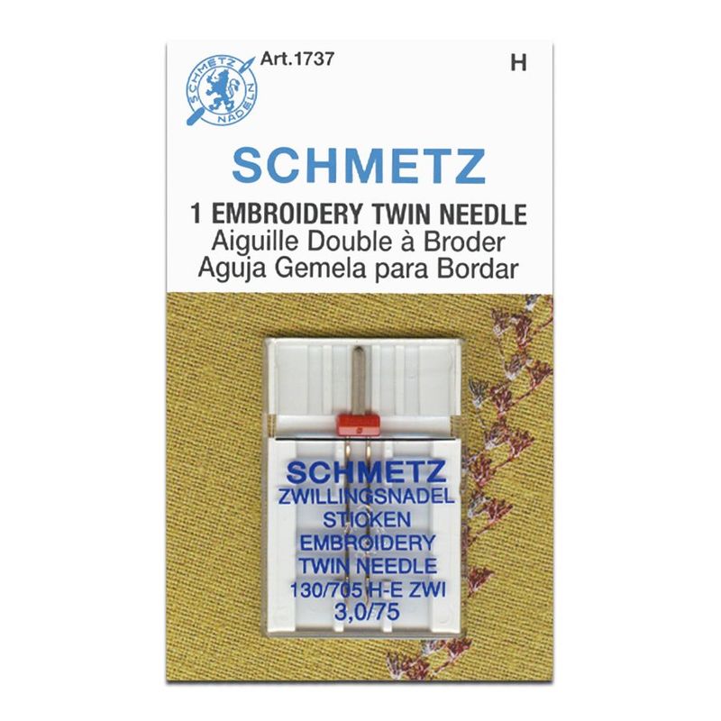 Иглы для вышивания, двойная №3, 0/75, SC, (130/705 H-E ZWI), 1уп. =5шт