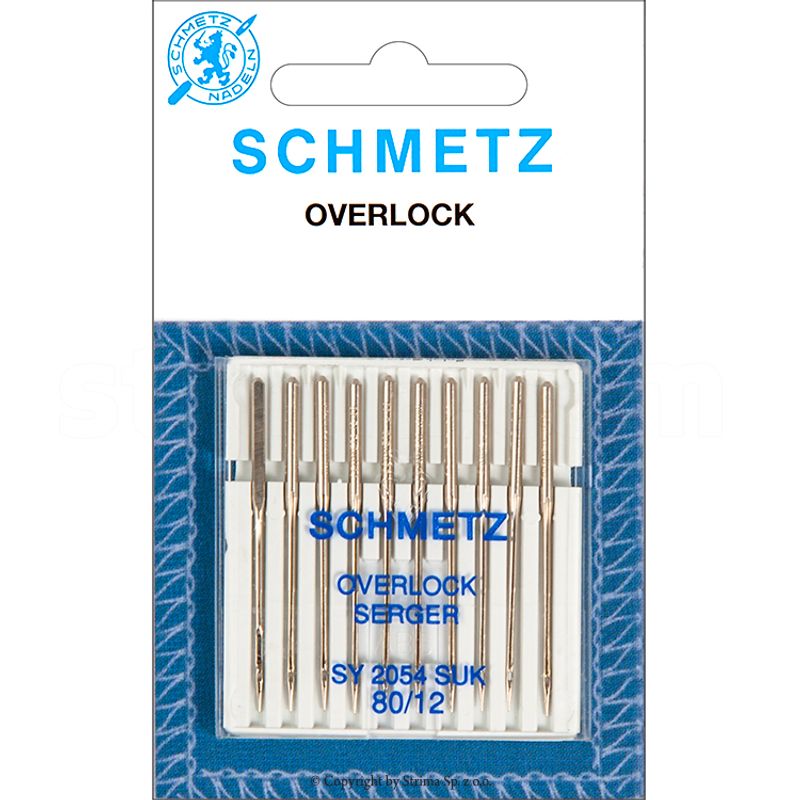 Иглы для оверлоков и швейных машин Singer, для трикотажа №80/12, SC (SY 2054 H SUK), 1уп. =10шт