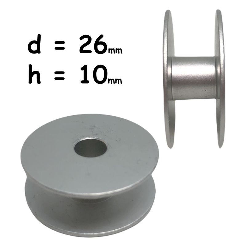Катушка для ПМ, Д = 25, 5мм, В = 11мм, 239729(G302 SIR), облегченная, не перфо + БП, CH