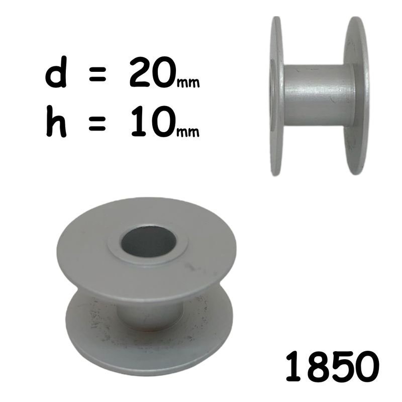 Шпулька для ПМ, Д = 20мм, В = 10мм, 1850 (B1827-280-000), облегченная, не перфо, CH