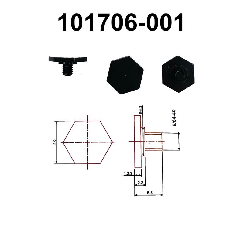 Винт для обрезного ножа подвижного на Juki MB-373, SC-SD-0600095-TH, GE, уп-100шт
