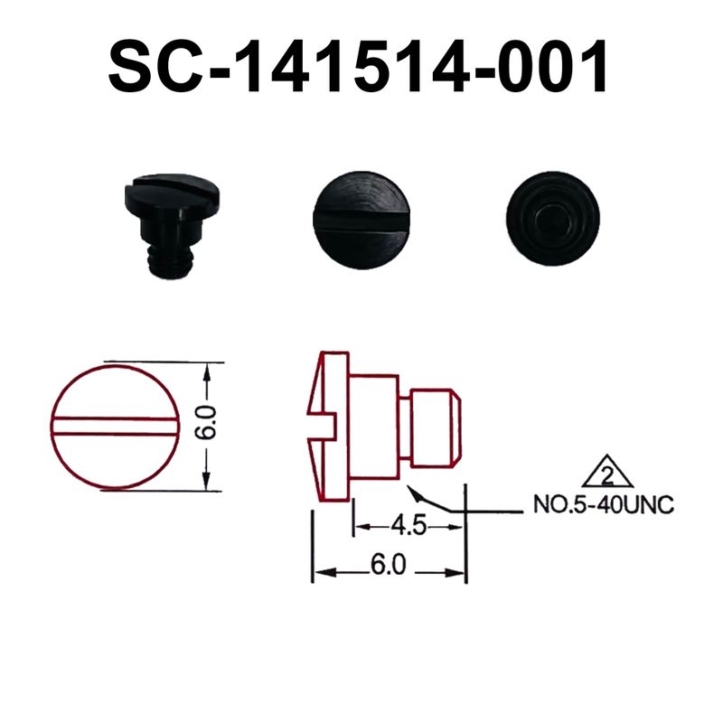 Винт для верхнего ножа на Brother B814, SC-141514-001, GE, уп-100шт