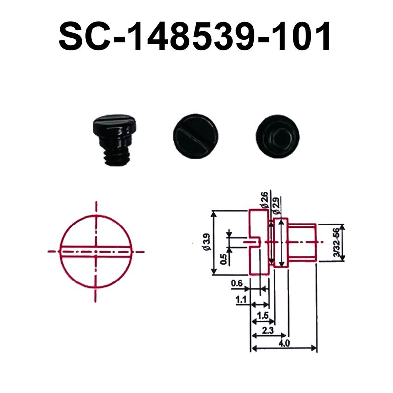 Винт для обрезного ножа фиксированного на Brother B845, SC-148539-101, GE, уп-100шт
