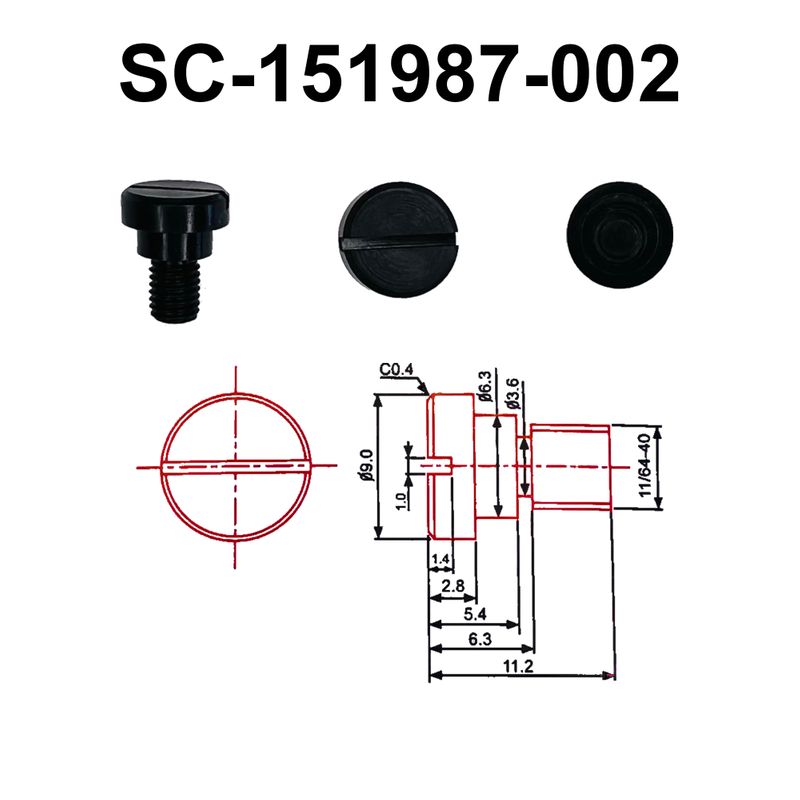 Винт для шатуна Brother B845, SC-151987-002, GE, уп-100шт