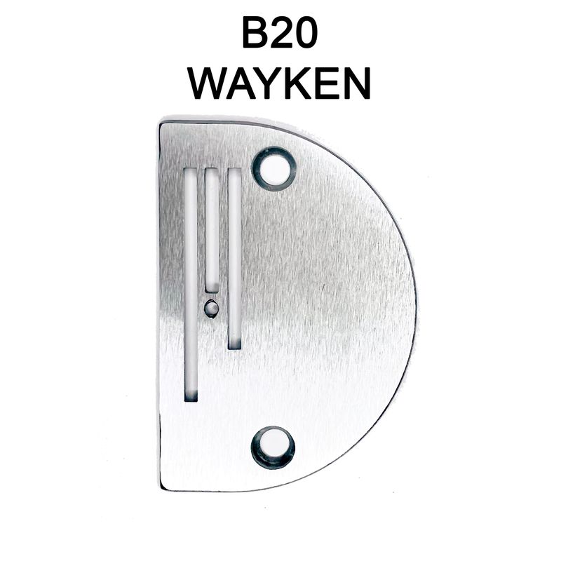 Игольная пластина B20 для универсальных промышленных машин, O 2, 0 мм, WAYKEN