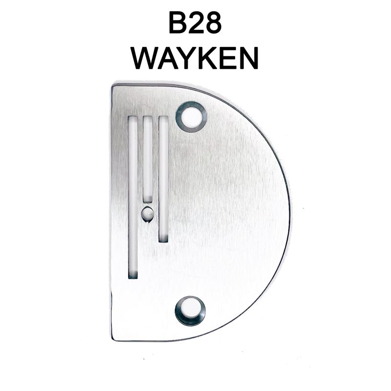 Игольная пластина B28 для универсальных промышленных машин, O 2, 8 мм, WAYKEN